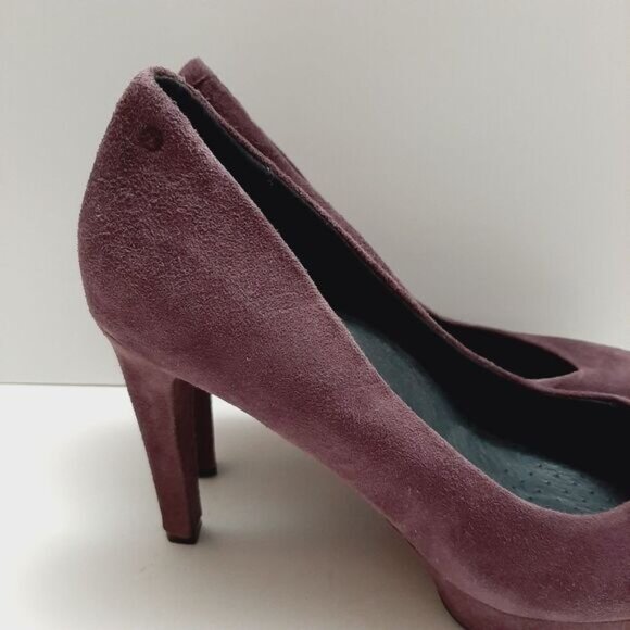 ROCKPORT Adiprene Platform Pumps High Heels Purple Suede Leather Sz 8.5 | Eur 39 - Picture 4 of 16
